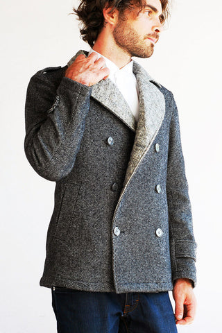 Wool and Cashmere Urban Pea Coat
