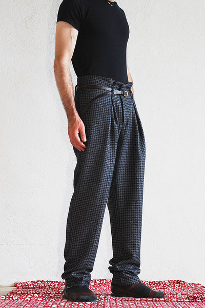 Relaxed Wool and Cashmere Pleated Trousers PDP